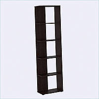 Стелаж книжковий Компанит П-37 Венге темний 50х25,6х185,6 см, 8X0184C37E