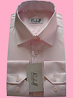 Мужская рубашка с длинным рукавом розового цвета