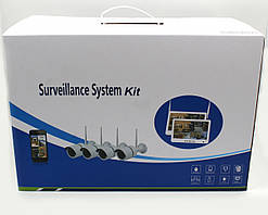 Рег+ Камери DVR KIT LCD 13'' 1304 WiFi 4ch набір на 4 камер
