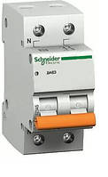 Автоматический выключатель Schneider electric 11212 ВА63 1Р+N 10А, Домовой