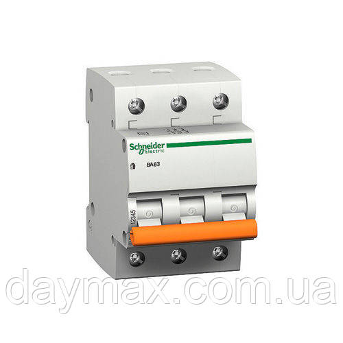 Автоматичний вимикач Schneider electric 11228 ВА63 3Р 50А, Домовик