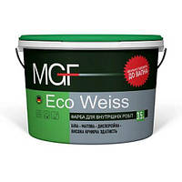 Краска интерьерная, белая, MGF Eco Weiss М1, 3 л (3.5 кг)