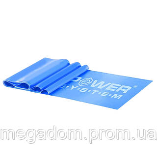 Лента эспандер для спорта и реабилитации Power System PS-4121 Flat Stretch Band Level 1 Blue (1-2,5кг.)