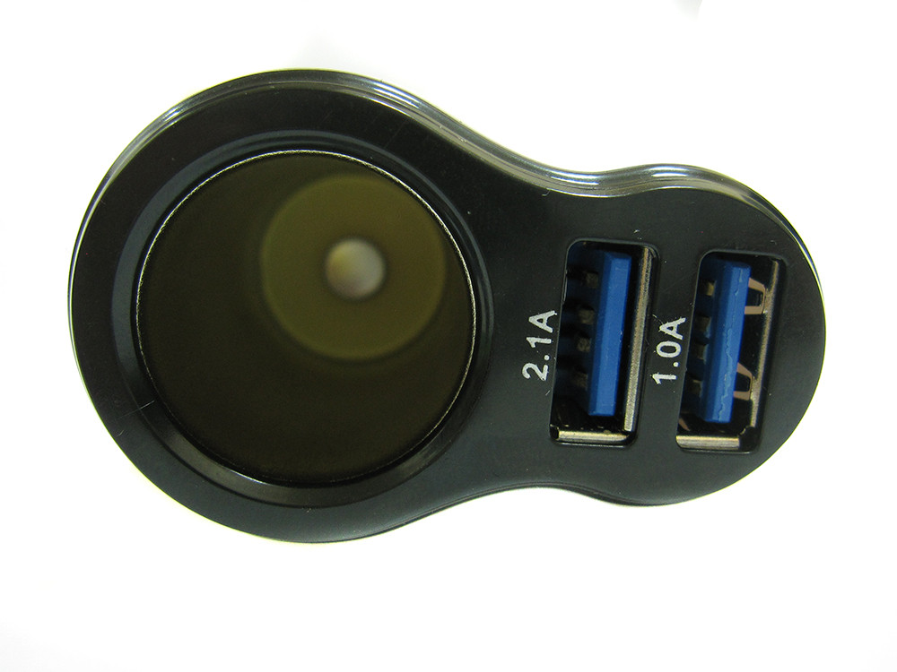 Автомобильная зарядка от прикуривателя 2 USB 12v YZD-330 - фото 3 - id-p520042037