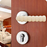 М'який захист на ручку дверей коричневий. (00153), фото 2