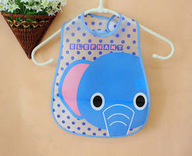 Слинявчик фартух з ковшем для їжі на липучці "Слоник" (20141)