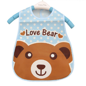 Слинявчик фартух з ковшем для їжі на липучці "Ведмедик" (20148)