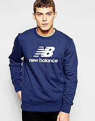 Спортивна кофта New Balance, Нью Беланс, світшот, трикотаж, чоловічий, синього кольору, XS