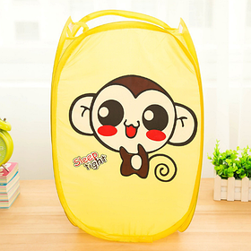 Кошик для іграшок "Мавпочка", колір жовтий. (22012)