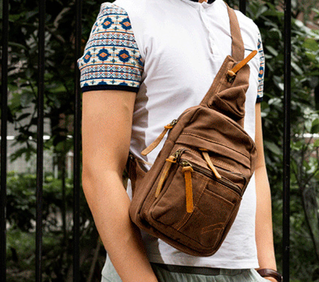 Рюкзак на одне плече Augur | коричневий