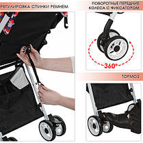 Дитяча прогулянкова коляска AMORE (M 3405-8) з чохлом на ніжки, фото 2