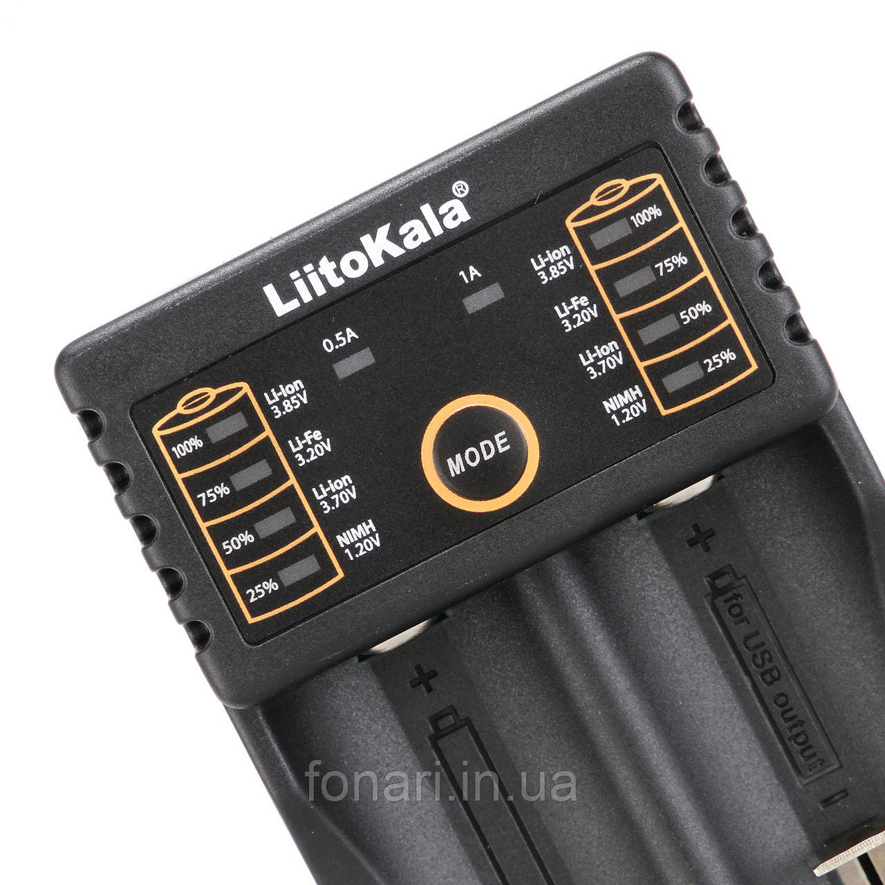 LiitoKala Lii-202 - Універсальний зарядний пристрій для Li-ion/LiFePO4/IMR/Ni-Mh/Ni-Cd + Power Bank - фото 5 - id-p520182127