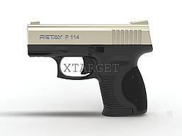 Пістолет стартовий Retay P114, 9мм. Колір - Satin