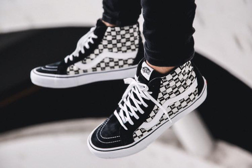  Vans SK8 Old Skool Black White x Supreme 