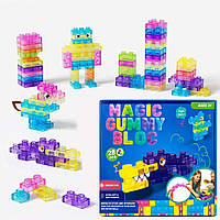 Детский конструктор мягкий 28 деталей, Magic Gummy Bloc / Силиконовый конструктор / Сенсорный конструктор для детей
