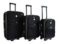 Набор чемоданов на колесах Bonro Style Черный 3 штуки R_0535