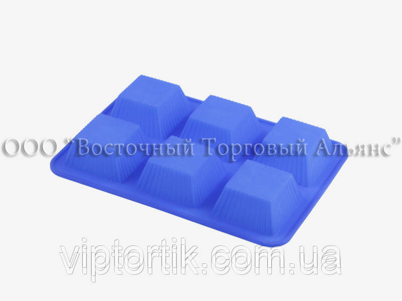 Форма силіконова — Кекси квадратні — 6,5х6,5 см