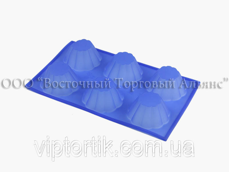 Форма силіконова — Кекси круглі — 7,5х7,5 см