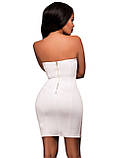 Жіноча біла сукня з ґудзиками, фото 3