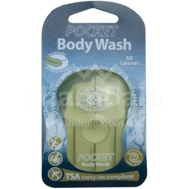Гель для душа Trek & Travel Pocket Body Wash 50 Leaf Green от Sea to Summit для путешествий, фото 1