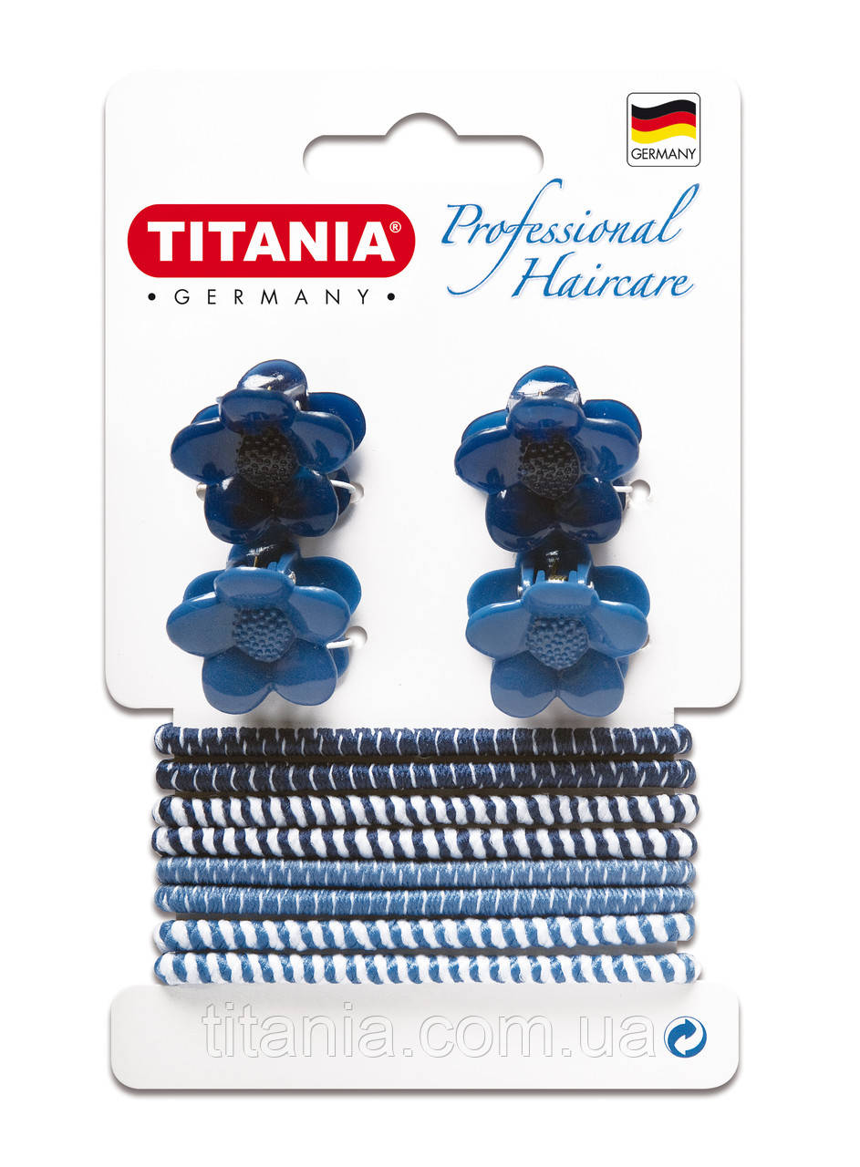 Набір затискачів для волосся TITANIA 8003