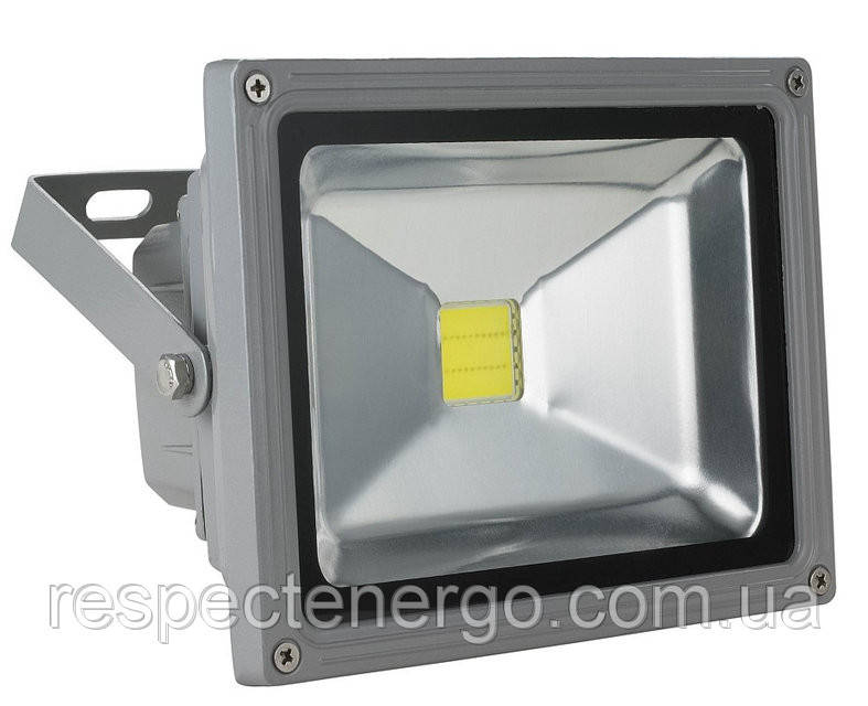 Прожектор світлодіодний ENERGIO 10 Вт 6000 К сірий ІР65, фото 1