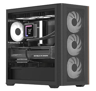Корпус AeroCool D301A-G-BK-v2 (ACCS-DS03043.11) Black FAN ARGB 4*120mm 1*Type-C 2*USB3.0