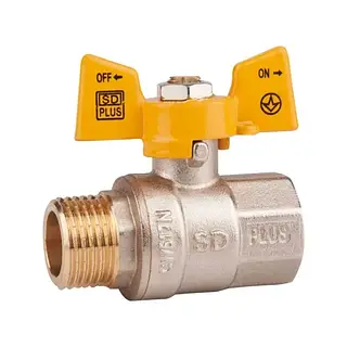 Кран шаровой для газа SD Plus 1/2" ВН PN40