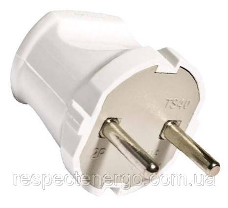 Виделка побутова ENERGIO 10А пряма,біла, без з/к, фото 1