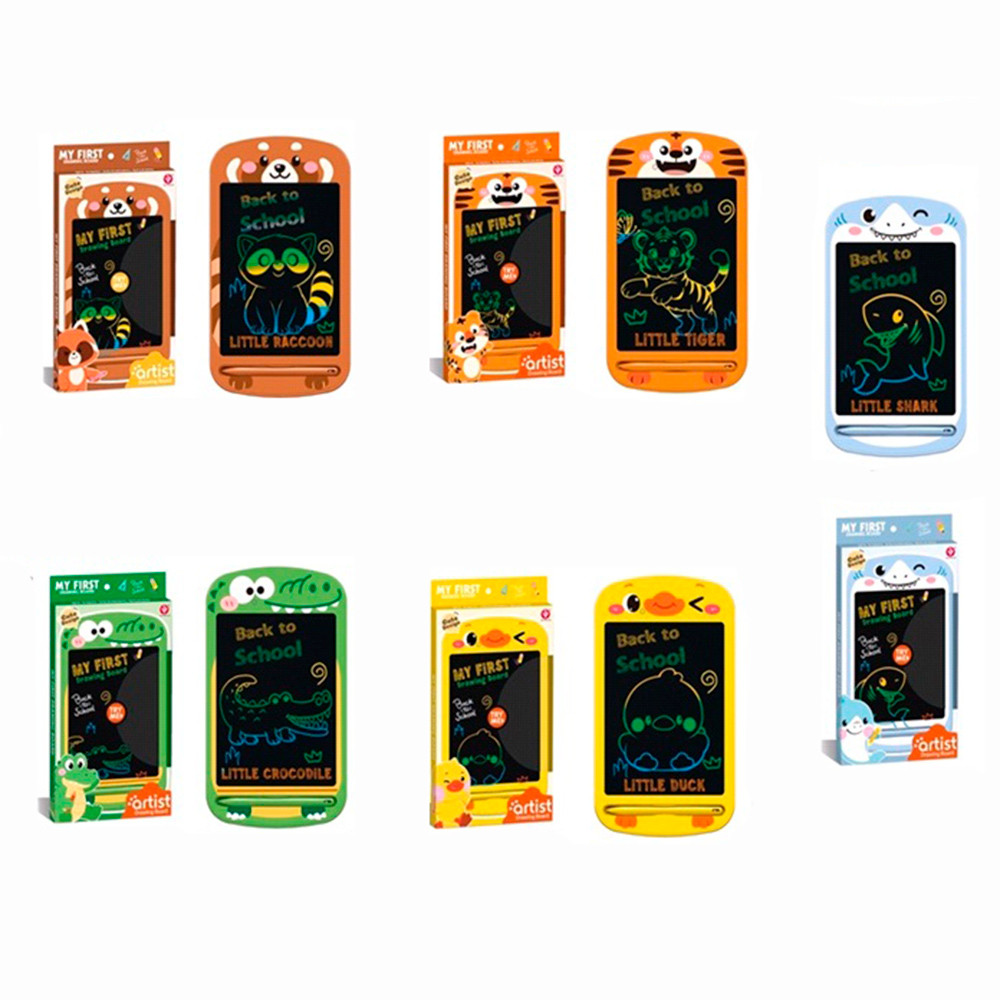 LCD планшет 8 дюймов, цветная, 5 видов, батцы(табл), в пробке, 14,5-28-1,5см /35/, фото 1