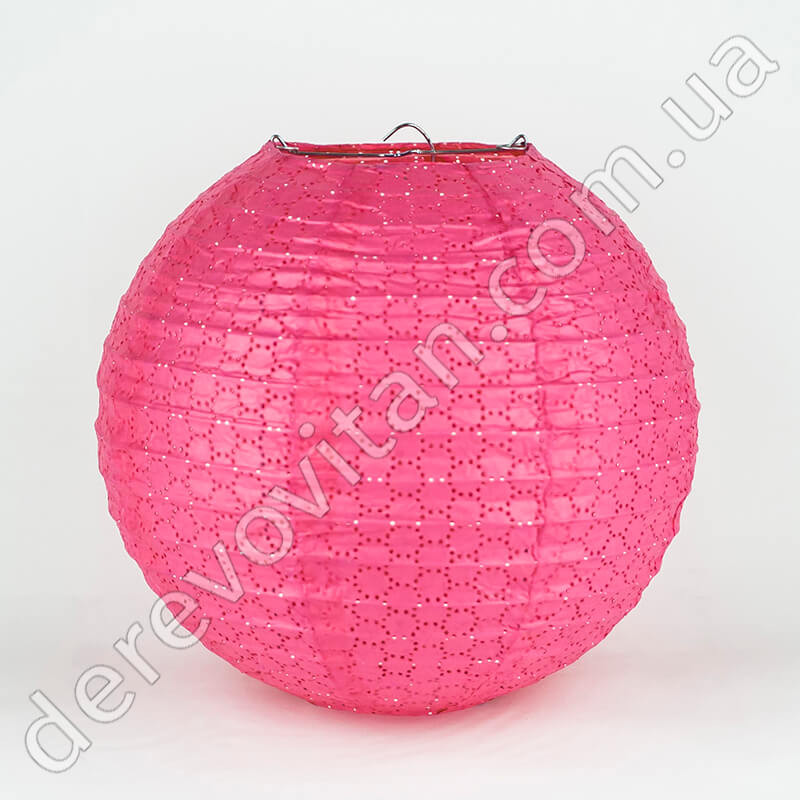 Подвесной фонарик ажурный, розовый, 25 см (ID#520367190), цена: 39 ...