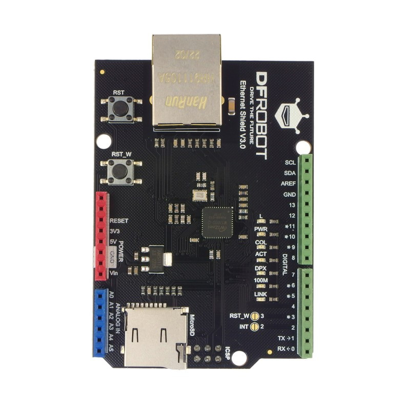 DFRduino Ethernet Shield V3.0 W5100S — расширение Ethernet для Arduino., фото 1