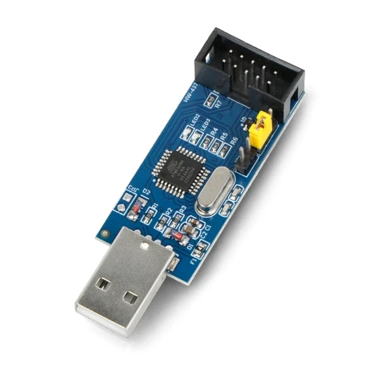Програматор USBasp ISP, сумісний з AVR/MCS-51, + стрічка IDC - HW-437, фото 1