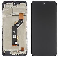 Дисплей Infinix Hot 30 Play X6835B черный — Экран с сенсором (модуль) + рамка
