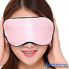 Шовкова маска для сну Silenta Silk (маска з шовку), рожевий + ПОДАРУНОК., фото 6