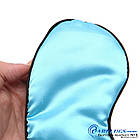 Шовкова маска для сну Silenta Silk (маска з шовку), небесно-блакитний колір + ПОДАРУНОК., фото 10