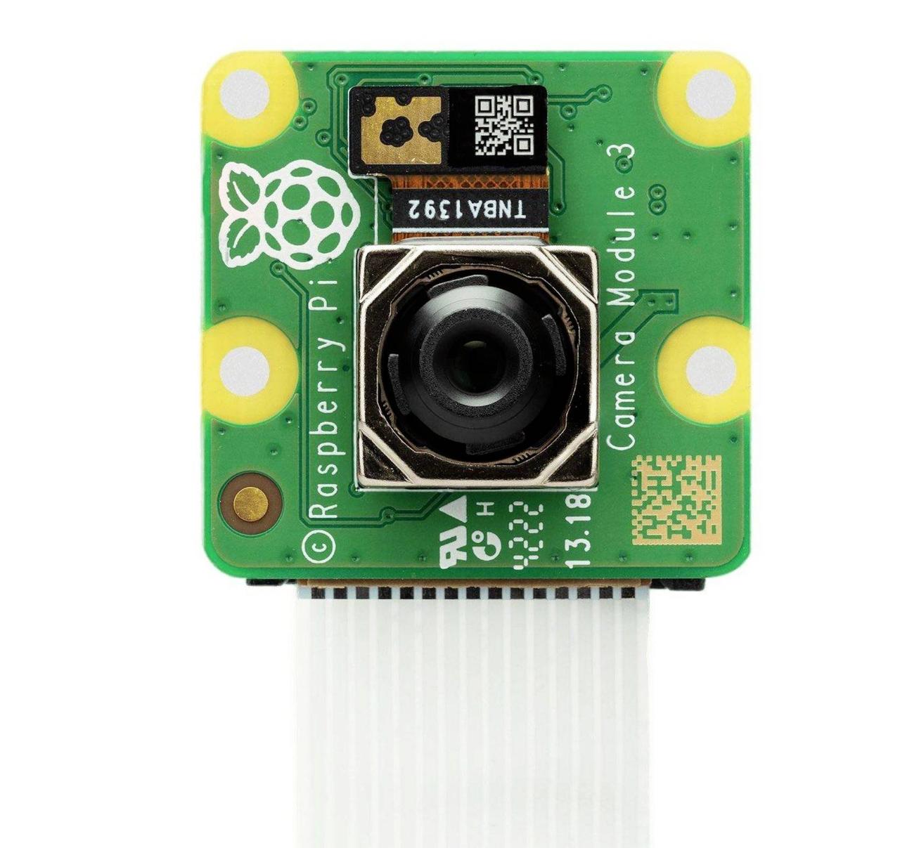 Модуль камери Raspberry Pi 3 з автофокусом, 11,9 МП, сенсор Sony IMX708, 4608x2592 пікселів, ІЧ-фільтр, компактний дизайн, фото 1