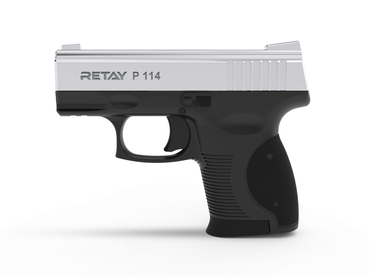 Пістолет стартовий Retay P114, 9мм. Колір - Nickel