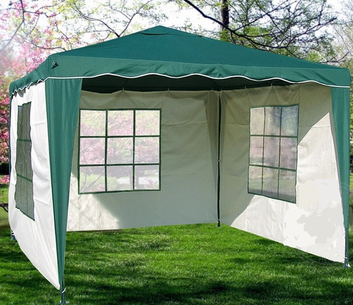 Павильон шатер садовый 3х3 м с тремя водонепроницаемыми стенками ...