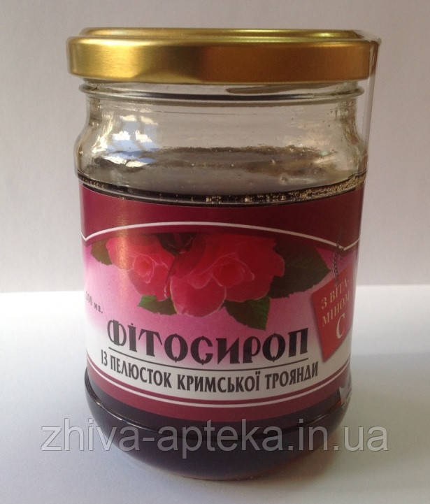 Фітосироп з пелюсток кримської чайної троянди 200мл
