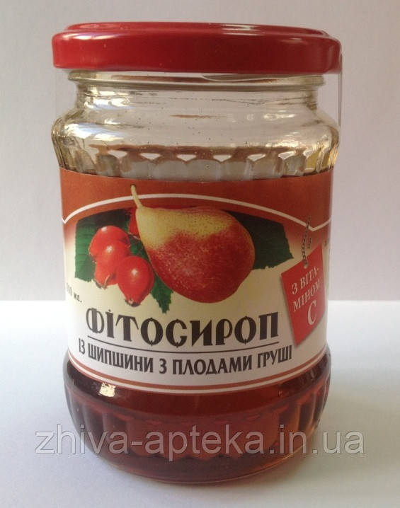 Фітосироп з плодів шипшини з грушею 200мл