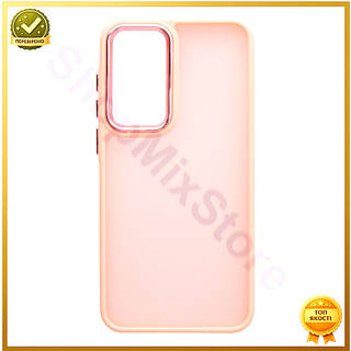 AC2 Чехол TPU PC Flex Line Space II Color Matte для Samsung Galaxy S23 FE 5G защитный бампер розовый па  DE