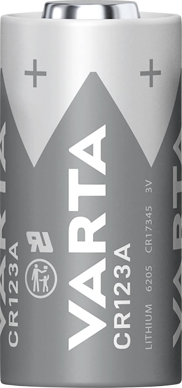 Батарейка для камери CR-123A Varta VARTA LITHIUM Циліндрична CR123A Блістер 2 1430 мАг 3 В 2 шт.