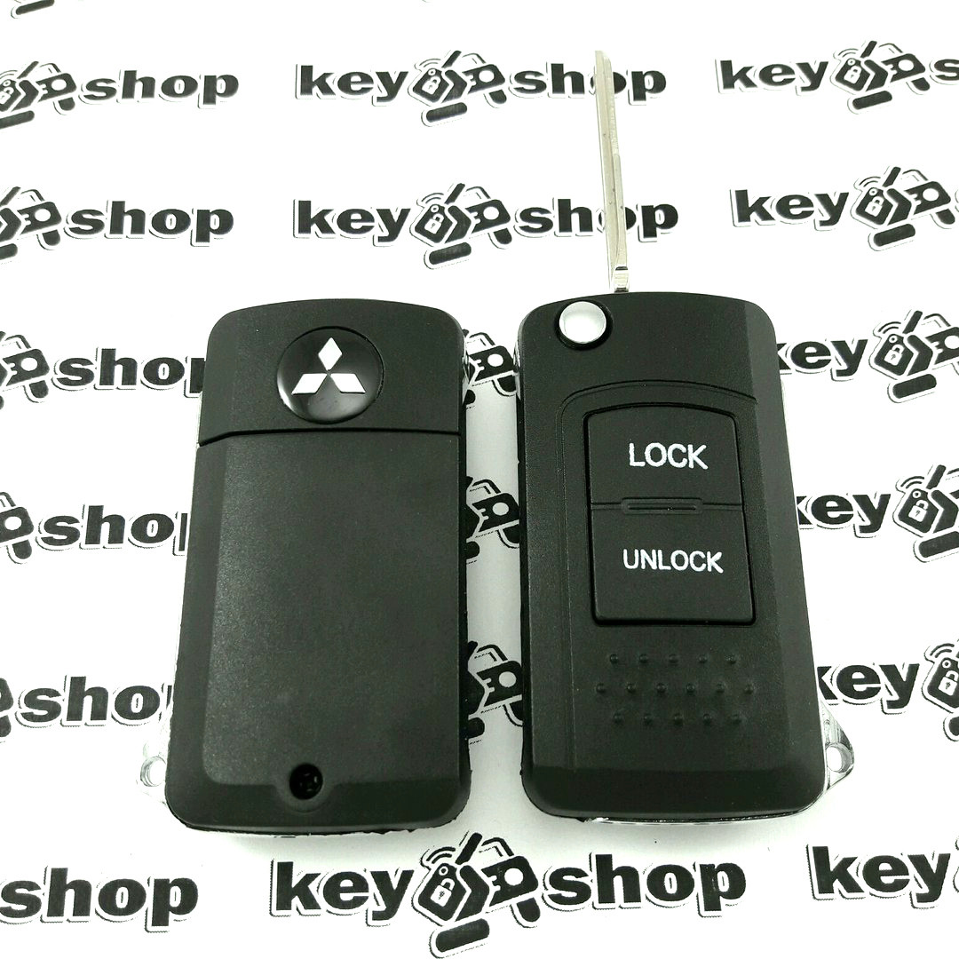 Корпус выкидного авто ключа для MITSUBISHI (Митсубиси) 2 - кнопки - фото 1 - id-p520249677