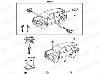 Замок лівих дверей Toyota Land Cruiser 200