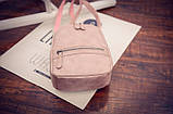 Рюкзак сумка жіночий молодіжний матовий (бежевий), фото 3