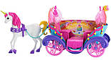 Набір лялька Барбі/Dreamtopia Rainbow Cove Playset з каретою, фото 3