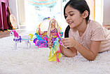 Набір лялька Барбі/Dreamtopia Rainbow Cove Playset з каретою, фото 5