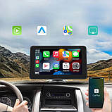 Монітор для камери заднього виду 7", Carplay, Чорний / Монітор для автомобіля / Автомобільна мультимедійна система, фото 5
