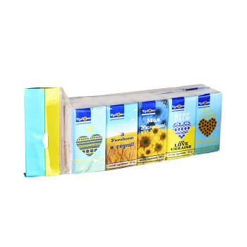 Носові хусточки білі 3-х шарова целюлоза Чудово 10 упаковок по 10шт